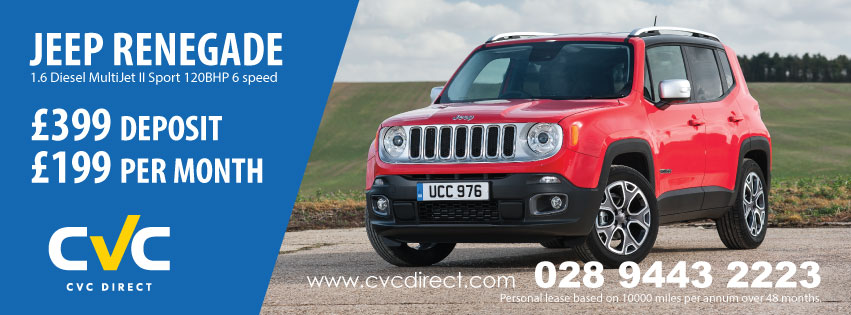 JEEP RENEGADE PERSONAL CONTRACT HIRE OFFER