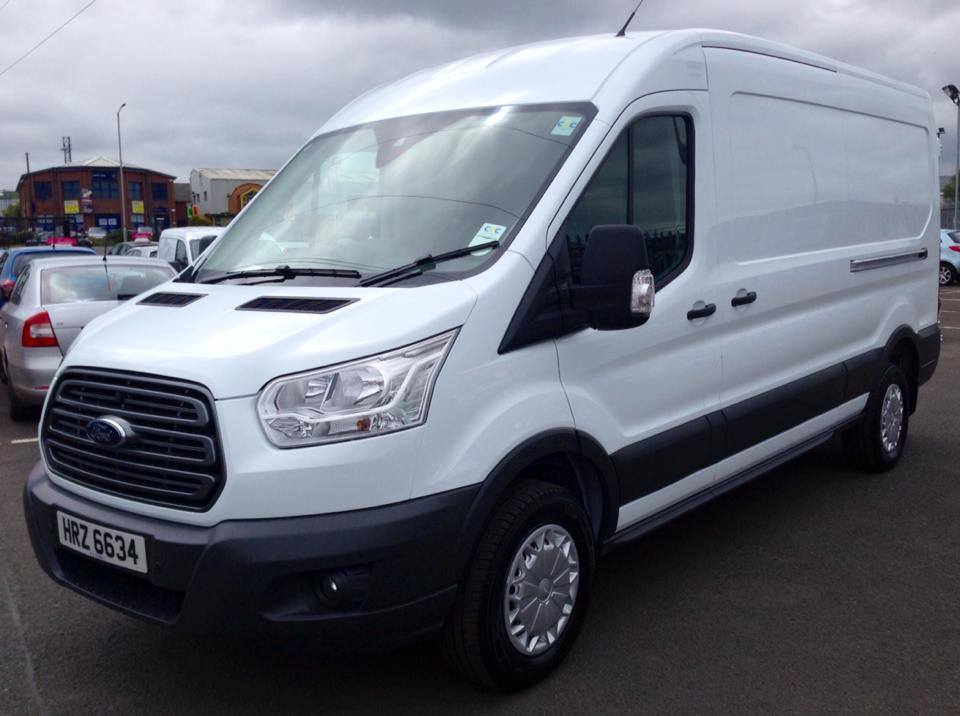The first new Ford Transit ready for delivery today.